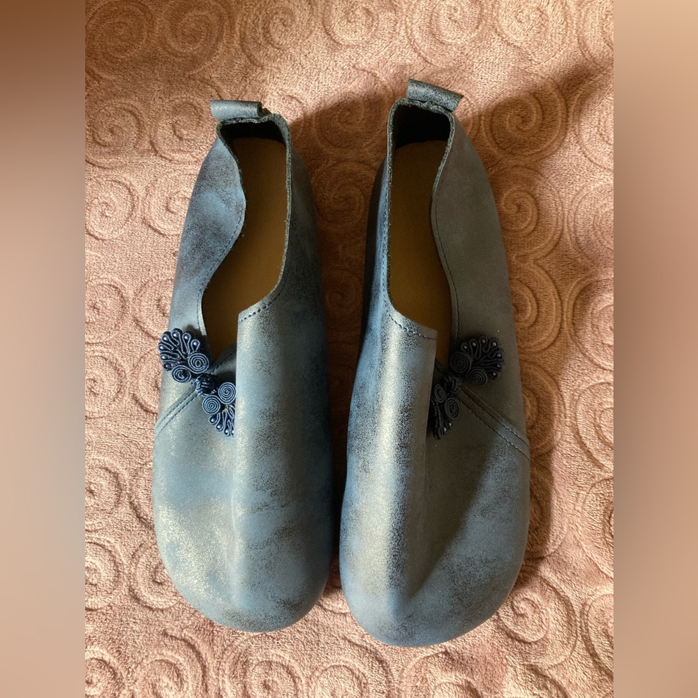 Stylish Blue Slip-On Shoes
